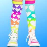 Șosete lungi colorate Madmia pentru fete fantasy Rainbow 6-99 ani