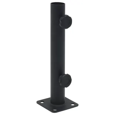 Gossi suport de umbrela pentru stalp de Ø32/34/38 mm, negru mat, otel