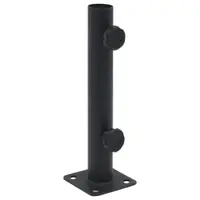 Gossi suport de umbrela pentru stalp de Ø32/34/38 mm, negru mat, otel