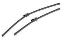 Set stergatoare parbriz VALEO SILENCIO X.TRM FLAT BLADE SET 574641, lungime 600 mm, 450 mm, fara carcasa, cu spoiler