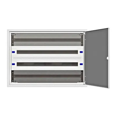 Flat Enclosure Flush mounted 3U-12K, H=640 W=810 D=100mm