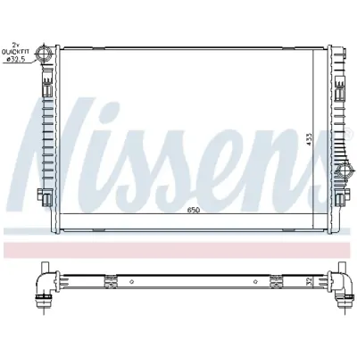 Radiator, racire motor NISSENS 65302