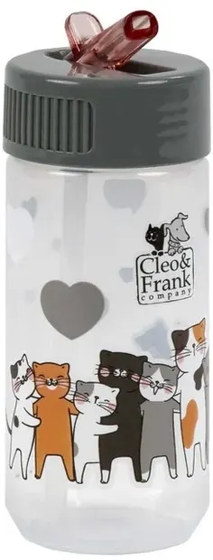 Sticlă cu pai Derform Cleo & Frank 39 - 330 ml