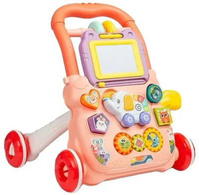 Premergător educativ Caretero Toyz - Zoo Pusher, roz