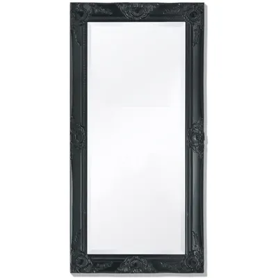 vidaXL Oglindă de perete în stil baroc, 100 x 50 cm, negru
