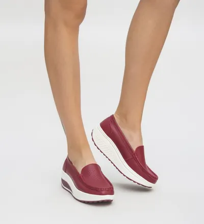 Pantofi Casual Musta Rosii