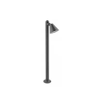 Corp de iluminat pentru exterior - Garden fixture LUSTINO-P 80, GU10, MAX.20W, IP44, AC220-240V, 50-60Hz, mounting post, graphite