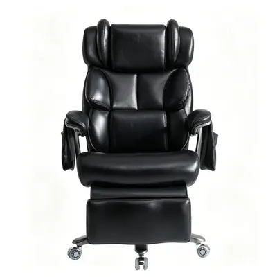 XXL Scaun de birou ergonomic, Negru | Aosom Romania