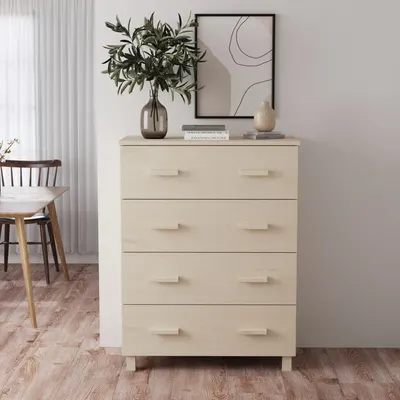 vidaXL Servantă „HAMAR”, maro miere, 79x40x103,5 cm, lemn masiv de pin