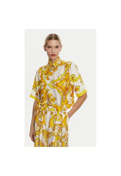 Camasa Dama - 305315403 - Matase - Galben - Galben