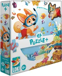 Puzzle pentru copii Loki din 35 piese - Loki face snorkeling