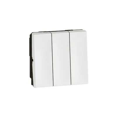 Intrerupator switch Arteor 20 AX 250 V~ - 3 module - 2 module - alb