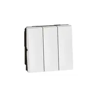 Intrerupator switch Arteor 20 AX 250 V~ - 3 module - 2 module - alb