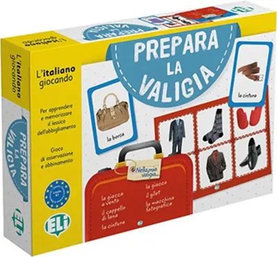 Joc educativ Prepara la valigia (limba italiană )