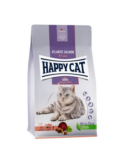 HAPPY CAT Senior hrana uscata pentru pisici senior, cu somon atlantic 4 kg
