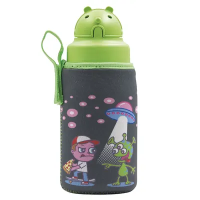 Recipient din Tritan - Oby Cap - Neoprene Cover - Ovni, 450 ml
