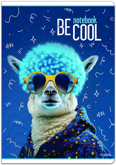 Caiet Lastva Be Cool - A4, 52 de coli, rânduri late, sortiment