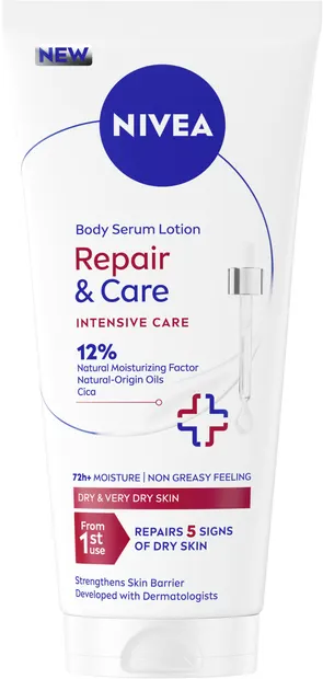 Serum-lotiune pentru corp Nivea Repair & Care, 200 ml