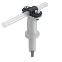 Roof conductor holder for tiled, slated and corrugated roofs, with crossbar | Type 133 A