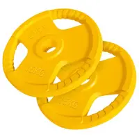Discuri din fier cauciucat olimpice cu maner 2x15 Kg 50/51mm