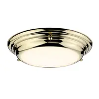 Corp de iluminat decorativ pentru exterior, Welland 1 Light Mini LED Flush Light – Polished Brass