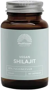 Mattisson Healthstyle Vegan Shilajit, 400 mg, 60 capsule