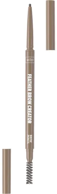 Wibo Creion de precizie pentru sprâncene Feather, cu o perie, Blonde