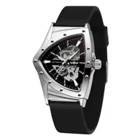 Ceas Bărbați T-Winner 8243 Negru-Argintiu Mecanic - Design Luxury, Funcții Multiple, Rezistent la Apă 3ATM
