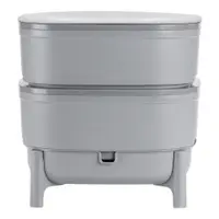Coș pentru compost gri 30 l Urbalive – Plastia