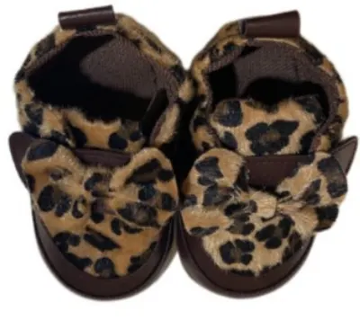 LoveMAXX Bebe agrafe - Leopard, mărimea 19, maro deschis