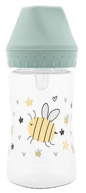 Biberon cu gâtul larg Lorelli My Friend - 250 ml, Iceberg Green