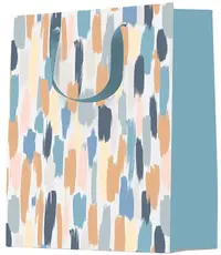 Sacosa de cadou S. Cool - stropi de culoare, L