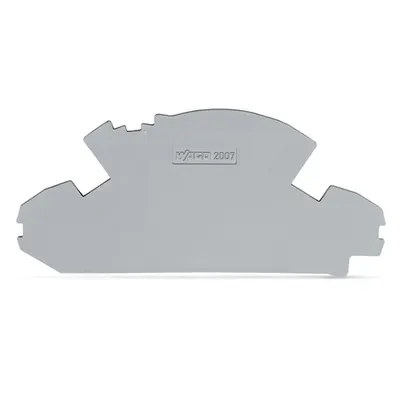 End and separator plate; 1.5 mm thick; without lock-out seal option; gray