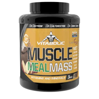 Muscle Meal Mass cu aroma de ciocolata, 3kg, Vitabolic