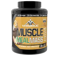 Muscle Meal Mass cu aroma de ciocolata, 3kg, Vitabolic