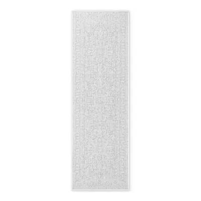 Covor tip traversă pentru interior și exterior gri/fildeș 80x250 cm Duet Kona – NORTHRUGS