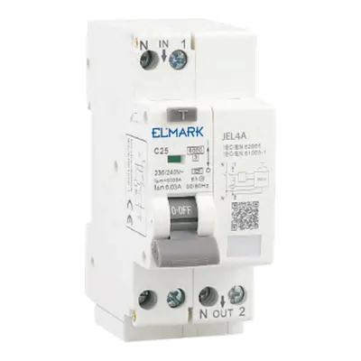 Afdd+rcbo Jel8 6ka 1p+n 40a/30ma Curba C