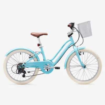Bicicletă de oraș Elops 500 20'' albastru copii 120-135 cm