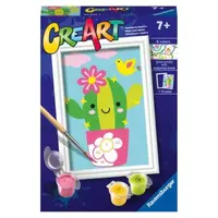 Ravensburger - CreArt pictura pe numere pentru copii cactus in ghiveci