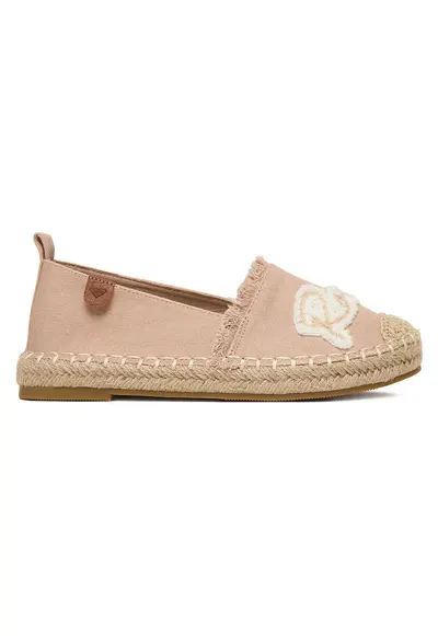 Espadrile pentru fete - bej - material textil - stil casual