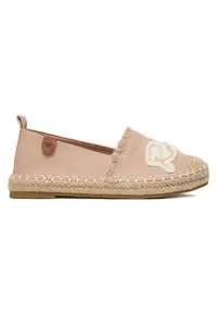 Espadrile pentru fete - bej - material textil - stil casual