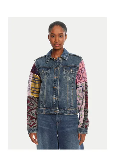 Geaca de blugi dama colorata - fabricata din denim