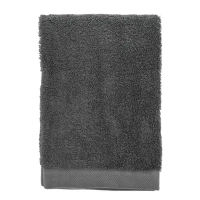Prosop gri închis din bumbac din frotir 50x100 cm Comfort – Södahl