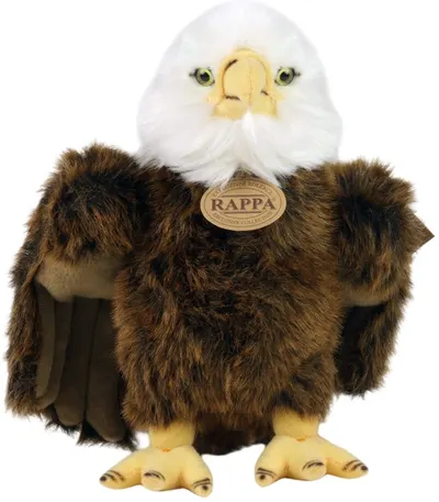 Jucărie de pluș Rappa Eco Friends - Vultur, în picioare, 24 cm