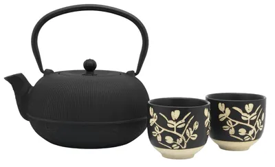 Set pentru ceai Bredemeijer - Sichuan, 1 L, 3 piese, negru
