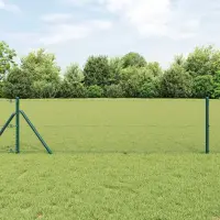 vidaXL Fixare pentru gard hexagonal 100 x 0,5 m Oțel cu strat de PVC