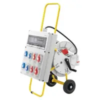 Q-din 20 Acs - Mobile-Portable - With Carriage - 2 2p+e 16a Iec309 + 2 3p+e 16a Iec 309 + 2 3p+e 32a Iec309 + 2 Priza Schuko 16a-Ip44
