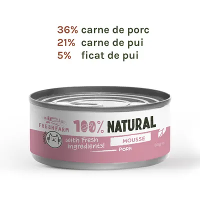 Fresh Farm Mousse pate with pork 85 gr