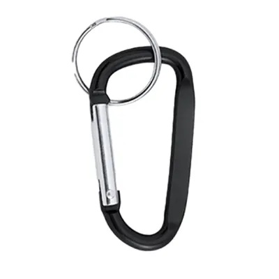 Carabină breloc din aluminiu - negru