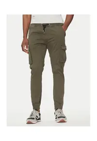 Pantaloni barbati - 301547433 - Bumbac - Gri - Gri